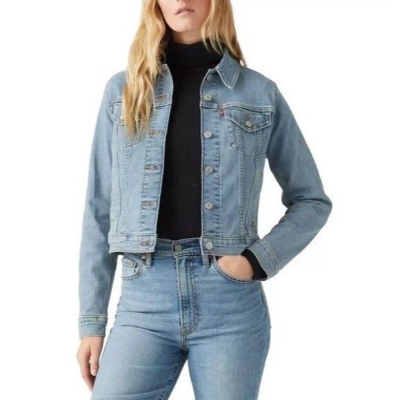 Levi's Ladies' Trucker Denim Jacket | Light Blue - Picture 2 of 2
